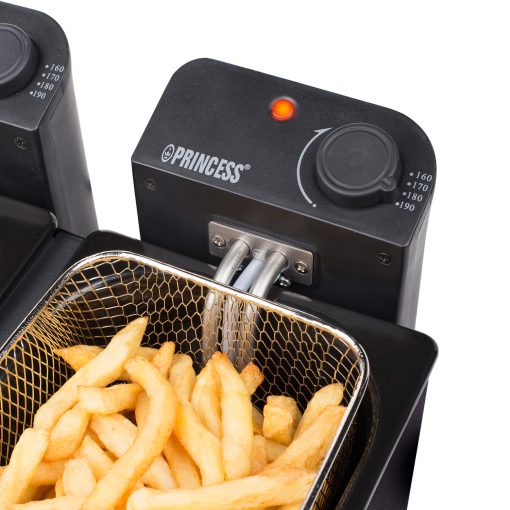 Fritös Dubbel 2x3L 2x1800W Svart - Image 3