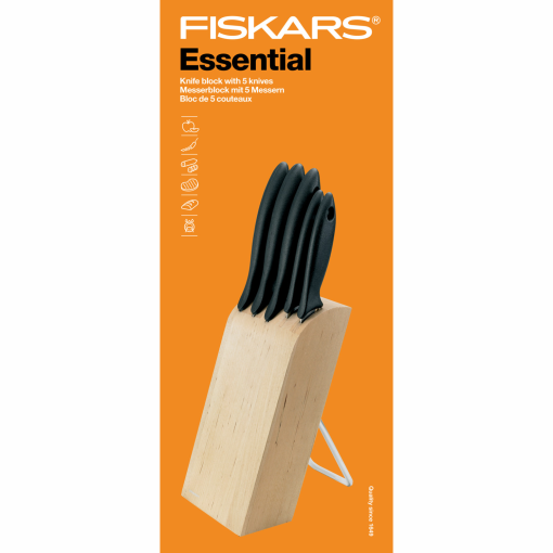 Knivblock med 5 knivar Essential - Image 6