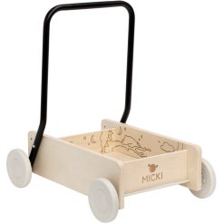 Lära gå vagn trä premium