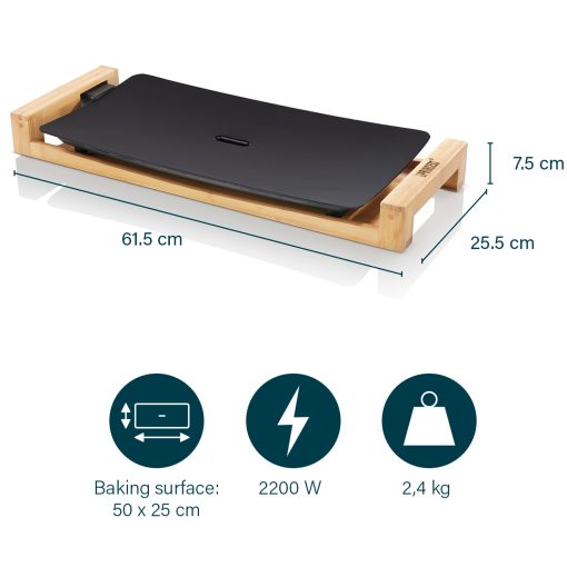 Bordsgrill Table Chef Pure Black Bamboo 50X25 - Image 14