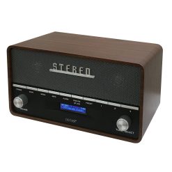 Radio DAB+/FM Klocka Bluetooth DAB-36 Trähölje