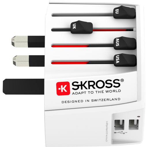 Världsreseadapter MUV USB 12W Ojordad - Image 8