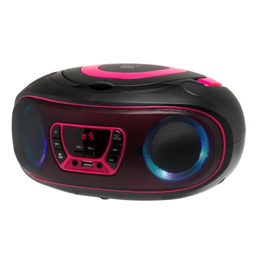 Boombox FM-Radio CD USB Bluetooth TCL-212BTP Svart/Rosa - Image 6