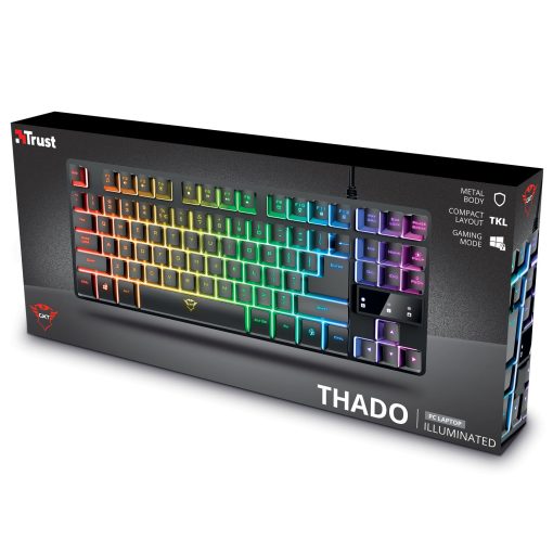 GXT 833 Thado Gamingtangentbord TKL RGB Nordisk layout Svart - Image 3