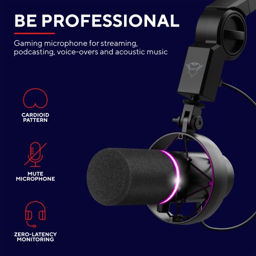 GXT 255+ Onyx Microphone & Arm - Image 9