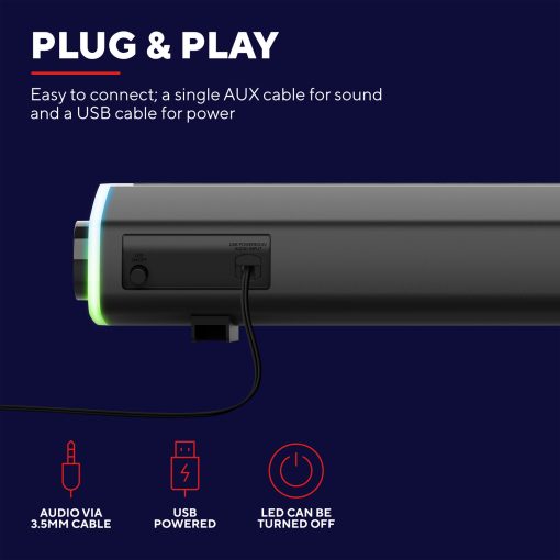 GXT 620 Axon RGB Illuminated Soundbar - Image 10