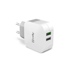 USB-laddare 2xUSB 3,4A (17W)