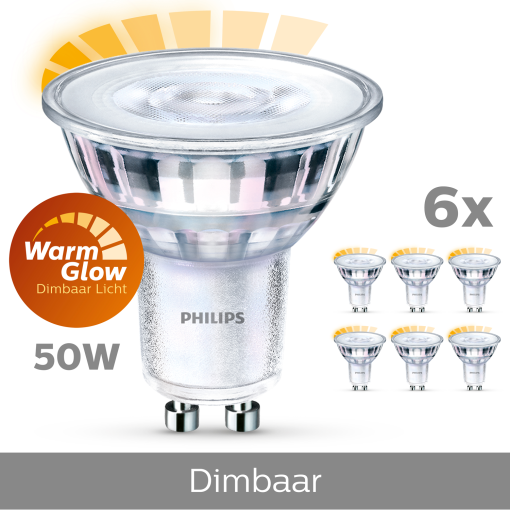 6-pack LED GU10 50W Dimbar WarmGlow - Image 13
