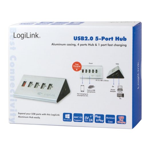 USB 2.0-hub 4+1 fast charge - Image 6