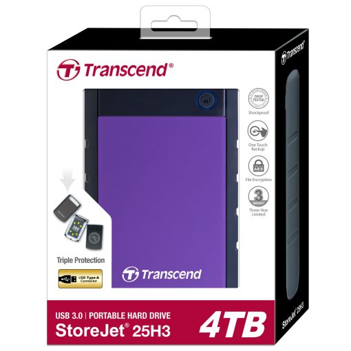 Portabel HDD StoreJet 2.5" 4TB USB 3.1 Gen 1 Lila - Image 6