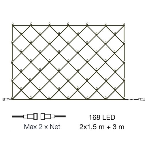 Net Ljusnät 2x1,5m med 168 ljuspunkter - Image 12