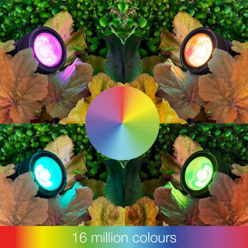 Arcus Trädgårdsspot RGB Svart - Image 5