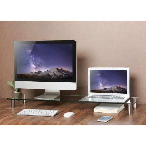 Monitorställ i glas/metall 1 m - Image 9