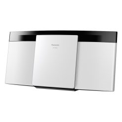 Kompakt vägghängd microstereo vit