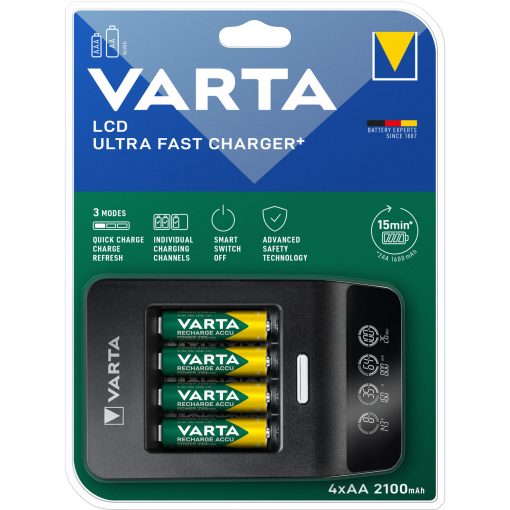 LCD Ultra Fast Charger AA/AAA inkl 4xAA - Image 6