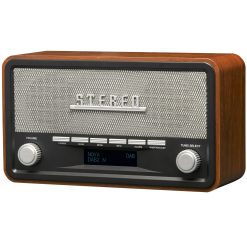 Radio DAB+/FM Klocka Bluetooth DAB-18 Trähölje