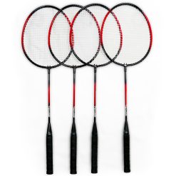 Badmintonset 4 Spelare med Nät