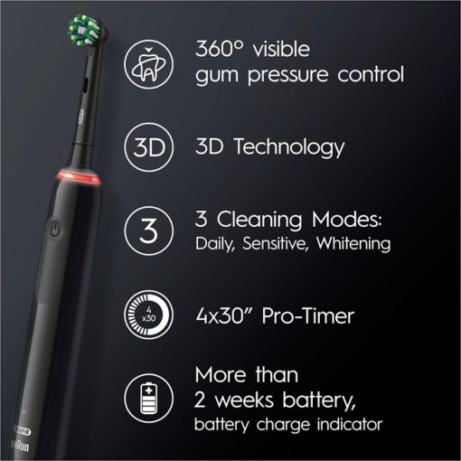 Eltandborste Pro 3 3000 CA Black Edition - Image 12