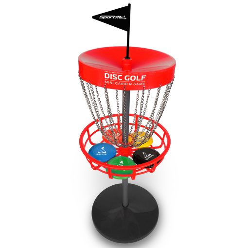 Discgolf set med korg