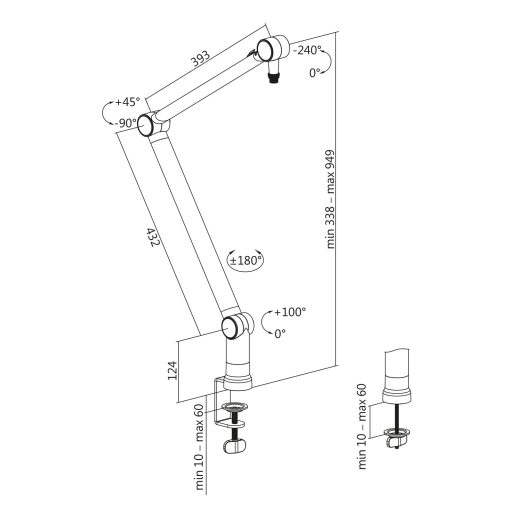 Mikrofonarm Pro Svart - Image 6