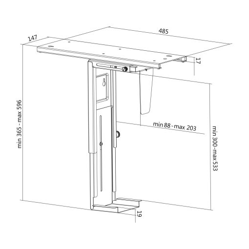 Datorhållare för bord justerbar - Image 19
