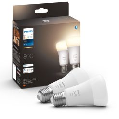 White A60 E27 800 lm 2-pack