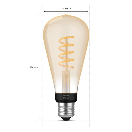 White Ambiance Filament E27 ST72 Edison - Image 3