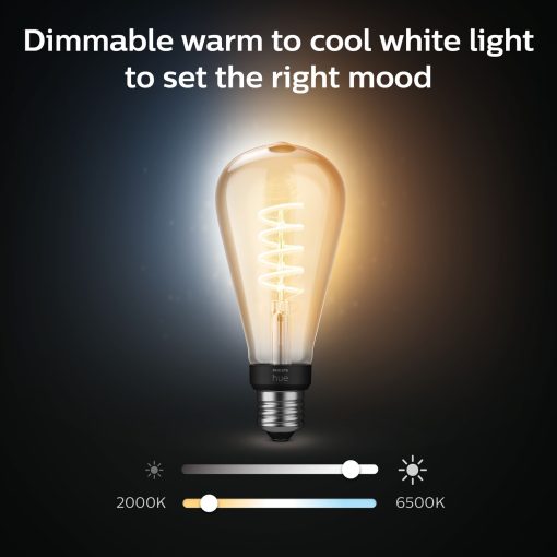 White Ambiance Filament E27 ST72 Edison - Image 12
