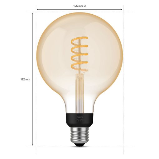 White Ambiance Filament E27 G125 Glob - Image 23