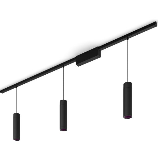 Perifo Rak bassats 3 pendellampor Svart - Image 4