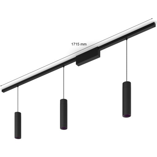 Perifo Rak bassats 3 pendellampor Svart - Image 17