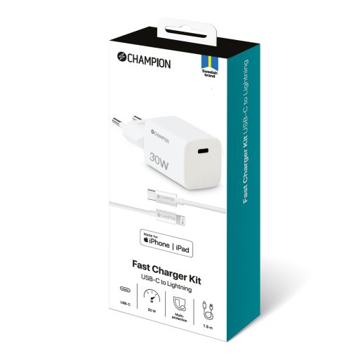 Laddare 30W + USB-C till Lightning Kabel Vit - Image 3