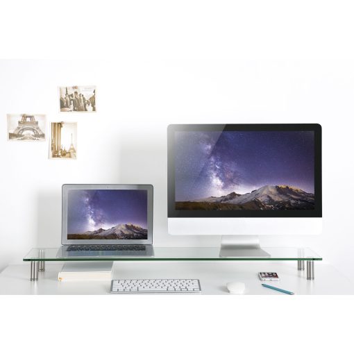 Monitorställ i glas/metall 1 m - Image 14