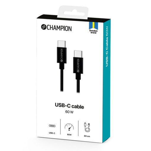 USB-C Kabel 30cm Svart - Image 5