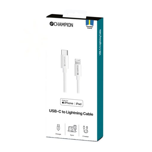 USB-C till Lightning Kabel 2m Vit - Image 3