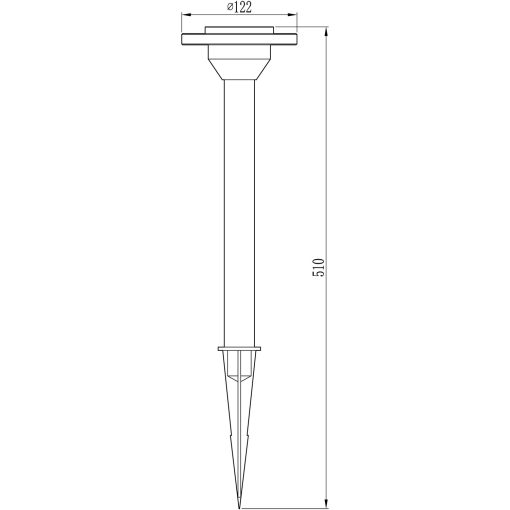 Ellips trädgårdslampa Aluminium - Image 23