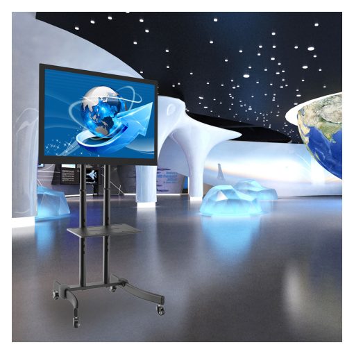 Golvstativ med hjul TV 37-70" max 40kg Svart - Image 9