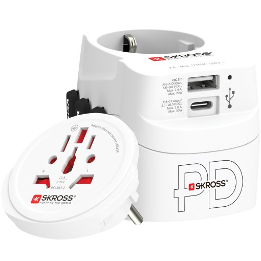 Världsreseadapter PRO Light USB AC30PD World PD 30W Jordad - Image 5