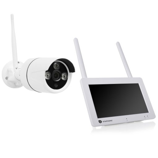 Trådlös övervakningskamera 1080p 7" skärm + app