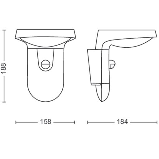 Tyla Vägglampa Solcell IR-sensor Ultra Efficient LED 255lm IP44 Antracit - Image 15