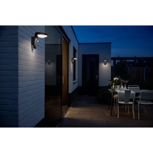 Tyla Vägglampa Solcell IR-sensor Ultra Efficient LED 255lm IP44 Antracit - Image 6