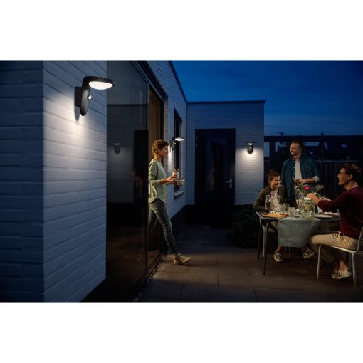 Tyla Vägglampa Solcell IR-sensor Ultra Efficient LED 255lm IP44 Antracit - Image 14
