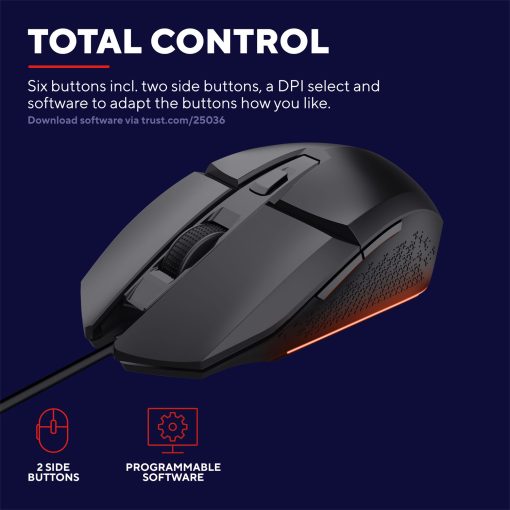 GXT 109 Felox Illuminated Gaming mouse Svart - Image 18