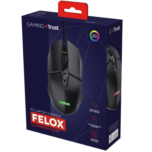 GXT 109 Felox Illuminated Gaming mouse Svart - Image 16
