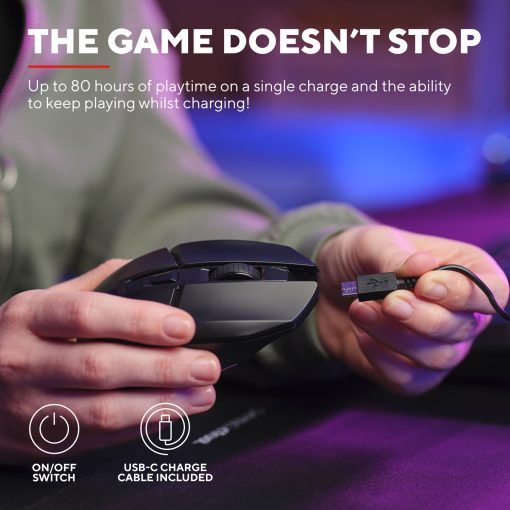 GXT 110 Felox Illuminated Wireless Gaming mouse Svart - Image 10