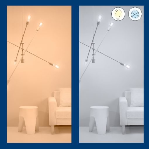 WiFi Smart LED E14 Kron 40W Varm-kallvit 470 lm 3 pack - Image 18