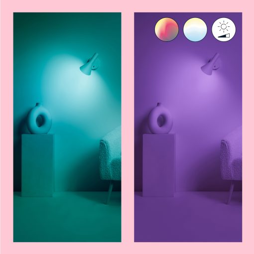 WiFi Smart LED E14 Kron 40W Färg + Varm-kallvit 470 lm 3 pack - Image 26