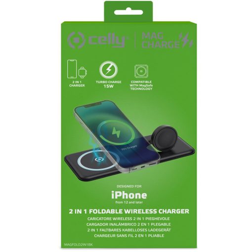 MAGFOLD2IN1 2-i-1 MagSafe Vikbar trådlös laddare - Image 3