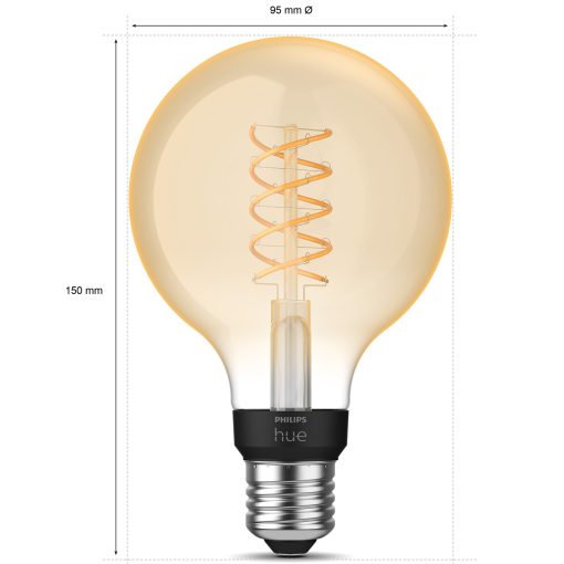 White Filament E27 Globe G93 550 lm - Image 15