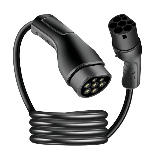 Laddkabel Elbil Typ 2 3-fas 32A 22kW 5m - Image 9